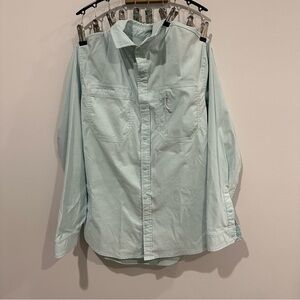 Burton men's snap button down long sleeve collared shirt